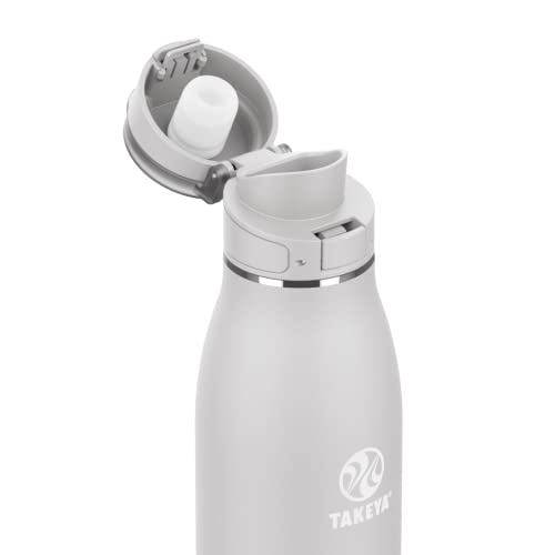 Traveler Stainless Steel Travel Coffee Mug with Flip (Dodgeball Grey / 25 Ounces)