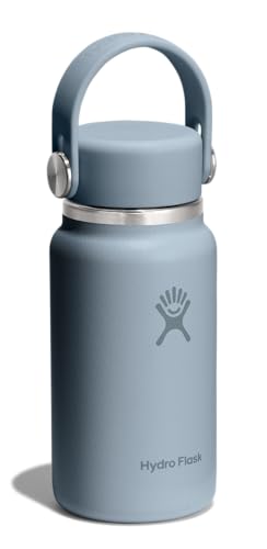 Micro Bottle Insulated Mini Leak Proof Flask for Purse or Pocket in 6.7 Oz Shale Gray (SHALE GRAY)