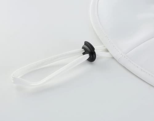 Summer UPF 50+ Men's Bucket Sun Hat Wide Brim Fishing Hat Safari Hat (Large-X-Large / White)