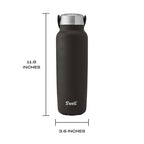 Recycled Stainless Steel Explorer with Insulated Lid and Handle (40 Ounces / Onyx)