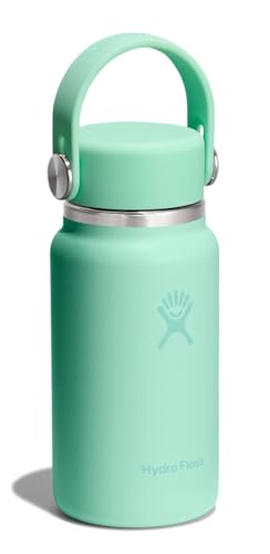 Micro Bottle Insulated Mini Leak Proof Flask for Purse or Pocket in 6.7 Oz Mermaid Green (MERMAID GREEN)