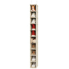 10 Shelf Hanging Shoe Shelf Organizer for Closet Beige (Beige / 1-Pack)