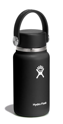 Micro Bottle Leak Proof Purse or Pocket Flask (Black)