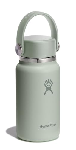 Micro Bottle Insulated Mini Leak Proof Flask for Purse or Pocket in 6.7 Oz Agave Green (AGAVE)