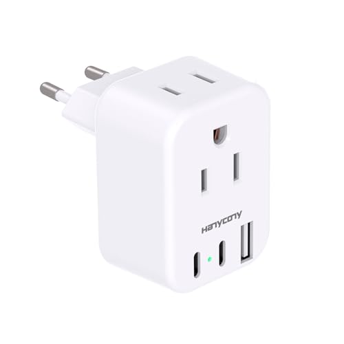 European Travel Plug Adapter (Type C - Most of Europe)