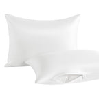 Toddler Pillows with Pillowcases Set (White (Satin) / 13x18 Inch (Pack of 2))
