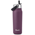 Recycled Stainless Steel Explorer with Flip Straw Lid (Plum / 24 Ounces)