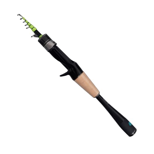 PURELURE Telescopic Fishing Rod Ultralight (Cast: 5'1'' - Ultralight - Moderate Fast - Solid Tip)