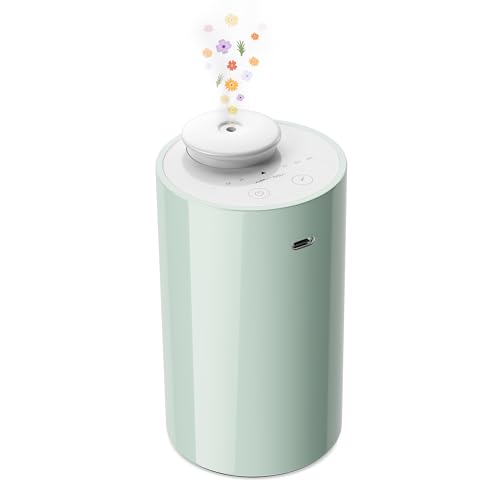 AN6 Waterless Diffuser for Essential Oil for Home (Green Lily)