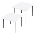 2 Pack Square Spandex Fitted Table Cloth (White / 34" x 34" (Square))