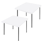 2 Pack Square Spandex Fitted Table Cloth (White / 34" x 34" (Square))