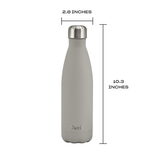 Stainless Steel Water Bottle (Lunar Grey / 17 Ounces)