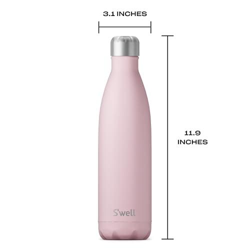 Stainless Steel Water Bottle (Pink Topaz / 25 Ounces)
