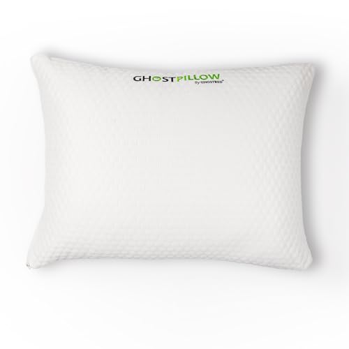 Shredded Memory Foam Pillow with Adjustable Gel and Cooling Breathable Cover (Queen)