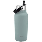 Recycled Stainless Steel Explorer with Flip Straw Lid (Eucalyptus / 32 Ounces)