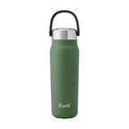 Recycled Stainless Steel Explorer with Insulated Lid and Handle (24 Ounces / Green Jasper)