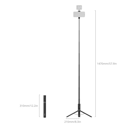 57.9" One Touch Deploy Selfie Stick Tripod Stand (ST 30)