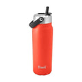 Recycled Stainless Steel Explorer with Flip Straw Lid (Radiant Coral / 24 Ounces)