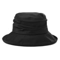 Women's Waterproof UPF 50+ Wide Brim Packable Rain Hat (737_black / Medium)