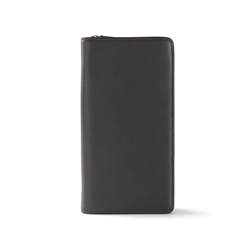 Zippered Travel Wallet & Passport Holder (Black Onyx)