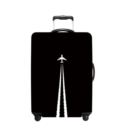 Jet Trail Luggage Cover Washable Suitcase Protector Anti (Jet Trail / M(24-26inch suitcase))
