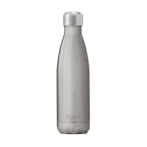 Stainless Steel Water Bottle (Silver Lining / 17 Ounces)