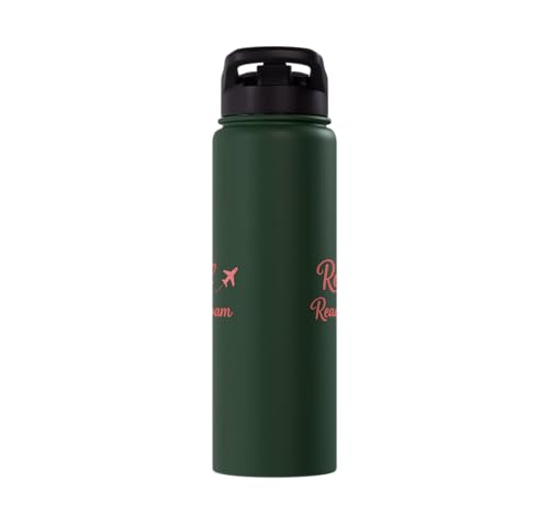 Retired and Ready to Roam Travel Retirement Design Stainless Steel Insulated Water Bottle