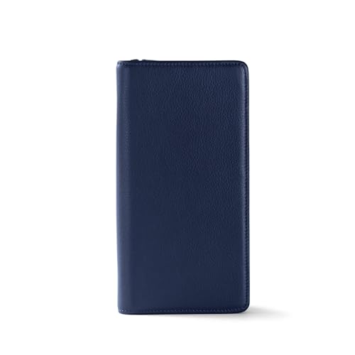 Zippered Travel Wallet & Passport Holder (Navy Blue)