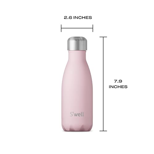 Stainless Steel Water Bottle (Pink Topaz / 9 Ounces)