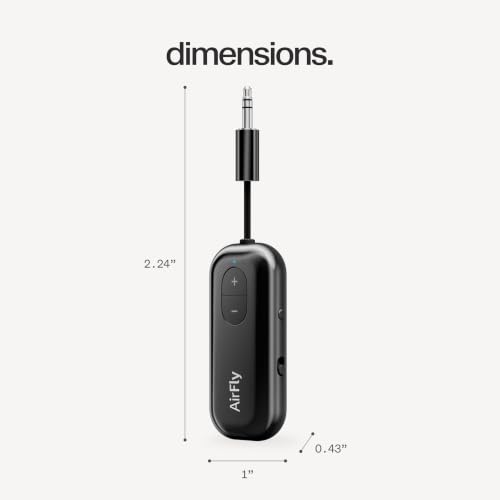 AirFly SE Bluetooth Wireless Audio Transmitter Adapter (Black / AirFly SE)
