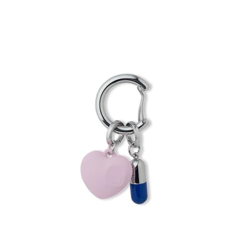 Charm Keychain Bag Carabiner (Shiny Silver)