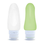 Leak Proof Travel Bottles (2oz 4pc - White,Blue,Green,Orange)