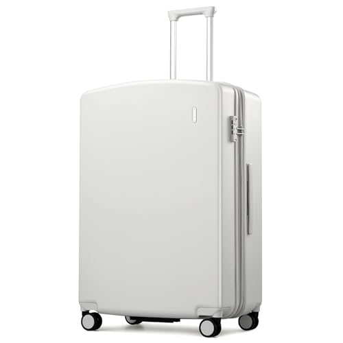Checked Luggage 28 Inch (Smoke White / 28 Inch EXT)