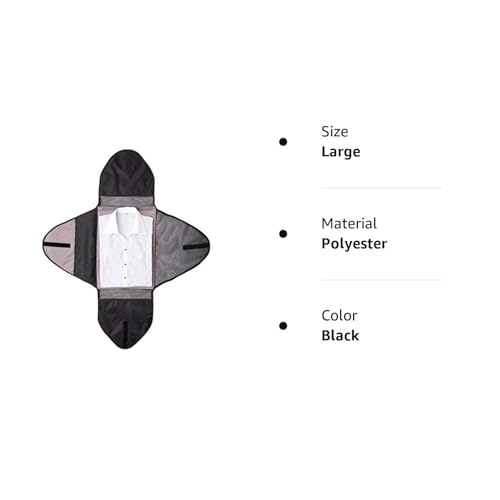Garment Packing Folder For Travel Clothes Organizer Travel Garment Bag Luggage Accessory Black