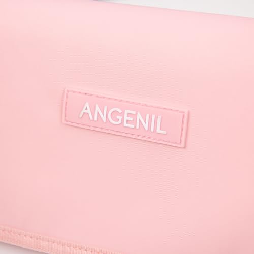 Large Capacity Heat Mat Hot Hair Iron Tools Travel Bag (Blush)