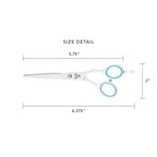 Shear Xpressions 5.75" Professional Hair Cutting Scissors (Minty Fresh)