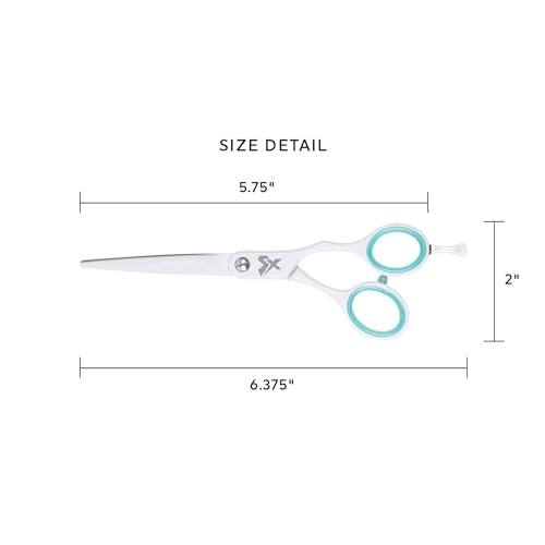 Shear Xpressions 5.75" Professional Hair Cutting Scissors (Minty Fresh)