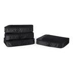 4 Piece Packing Cubes Travel Accessories Set (Black / 4 x Large)