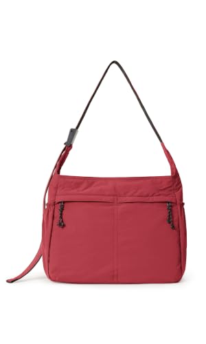 20L Crossbody Tote Bag Large Capacity Lightweight Hobo Shoulder Sling Bags for Gym Shopping Beach Travel (Jester Red)