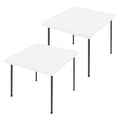 2 Pack Square Spandex Fitted Table Cloth (White / 24" x 24" (Square))