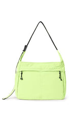 20L Crossbody Tote Bag Large Capacity Lightweight Hobo Shoulder Sling Bags for Gym Shopping Beach Travel (Shadow Lime)