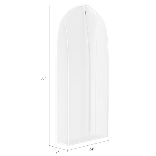 Garment Bags for Fur Coat Suit Bags for Closet Storage 50 in (50"-4pack)