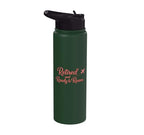 Retired and Ready to Roam Travel Retirement Design Stainless Steel Insulated Water Bottle