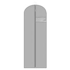 Dress Bags for Gowns Long (Grey / 65''- 1 Pack)