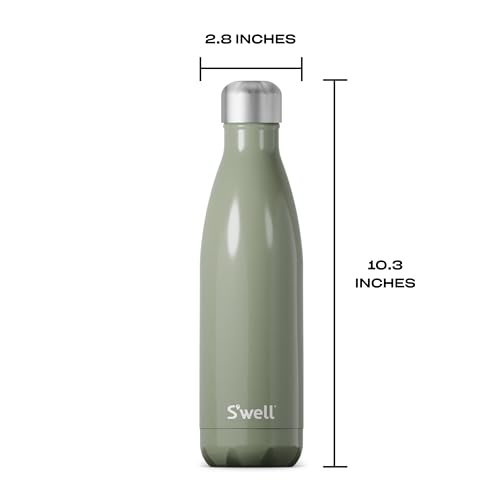 Stainless Steel Water Bottle (Mountain Sage / 16.9 Ounces)
