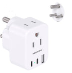 US to India Plug Adapter (Type D - India Maldives)
