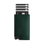 Men's Wallet Mens Leather Minimalist Wallet (Apple Skin Green)