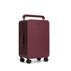 Balance 24" Wide Handle Suitcase Hardside Zipperless Luggage Red (Cranberry Red / Checked 24'')