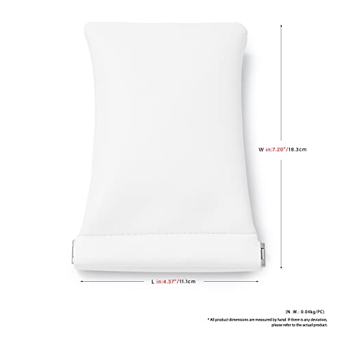 Pearl White PU Travel Pouch (Pearl White / 7.2"x.37")