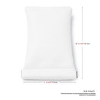 Pearl White PU Travel Pouch (Pearl White / 7.2"x.37")